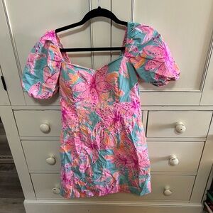 Lilly Pulitzer Pink and Blue Floral Dress